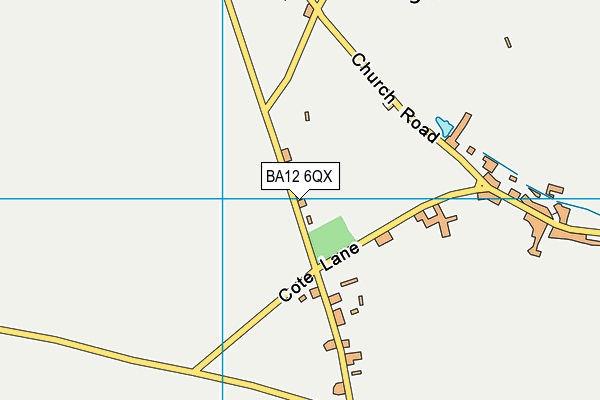 BA12 6QX map - OS VectorMap District (Ordnance Survey) BA12 6QX map - OS VectorMap District (Ordnance Survey)