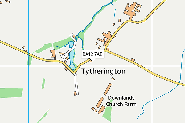BA12 7AE map - OS VectorMap District (Ordnance Survey) BA12 7AE map - OS VectorMap District (Ordnance Survey)