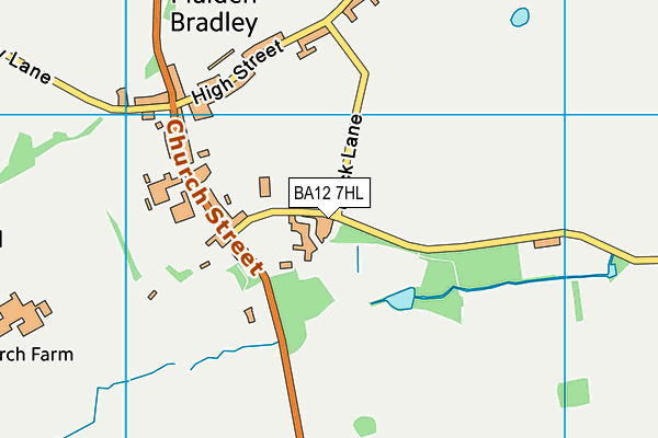 BA12 7HL map - OS VectorMap District (Ordnance Survey) BA12 7HL map - OS VectorMap District (Ordnance Survey)