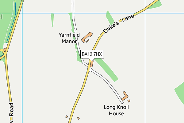 BA12 7HX map - OS VectorMap District (Ordnance Survey) BA12 7HX map - OS VectorMap District (Ordnance Survey)