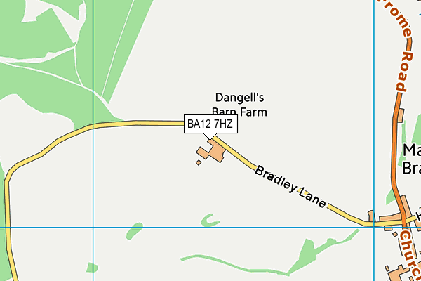 BA12 7HZ map - OS VectorMap District (Ordnance Survey) BA12 7HZ map - OS VectorMap District (Ordnance Survey)