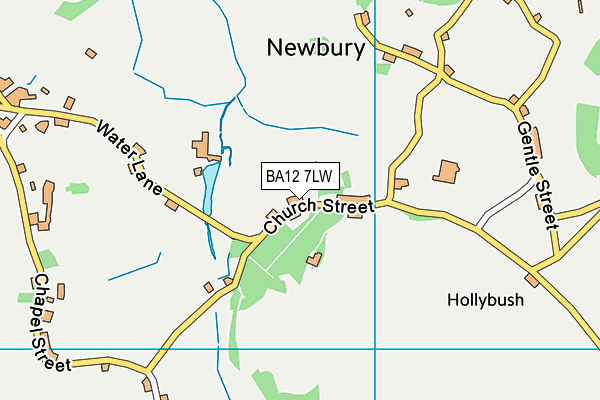 BA12 7LW map - OS VectorMap District (Ordnance Survey)