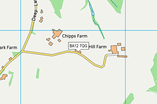 BA12 7QG map - OS VectorMap District (Ordnance Survey) BA12 7QG map - OS VectorMap District (Ordnance Survey)