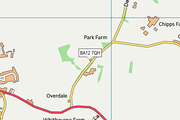 BA12 7QH map - OS VectorMap District (Ordnance Survey) BA12 7QH map - OS VectorMap District (Ordnance Survey)