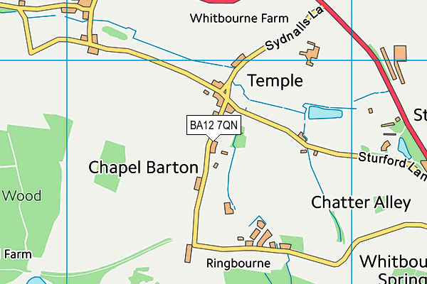 BA12 7QN map - OS VectorMap District (Ordnance Survey) BA12 7QN map - OS VectorMap District (Ordnance Survey)