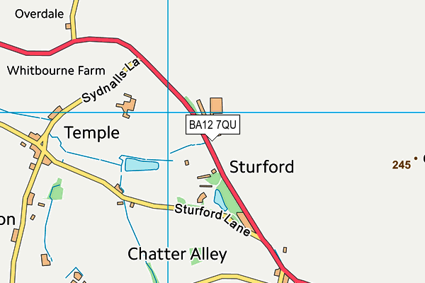 BA12 7QU map - OS VectorMap District (Ordnance Survey) BA12 7QU map - OS VectorMap District (Ordnance Survey)