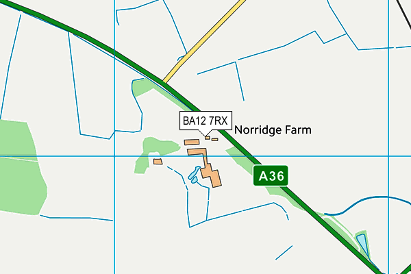 BA12 7RX map - OS VectorMap District (Ordnance Survey) BA12 7RX map - OS VectorMap District (Ordnance Survey)