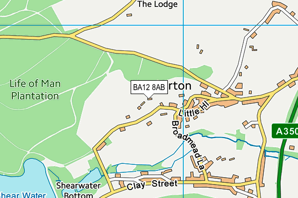 BA12 8AB map - OS VectorMap District (Ordnance Survey) BA12 8AB map - OS VectorMap District (Ordnance Survey)