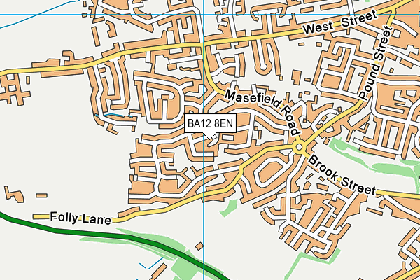 BA12 8EN map - OS VectorMap District (Ordnance Survey) BA12 8EN map - OS VectorMap District (Ordnance Survey)