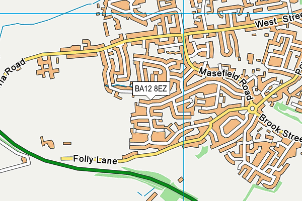 BA12 8EZ map - OS VectorMap District (Ordnance Survey) BA12 8EZ map - OS VectorMap District (Ordnance Survey)