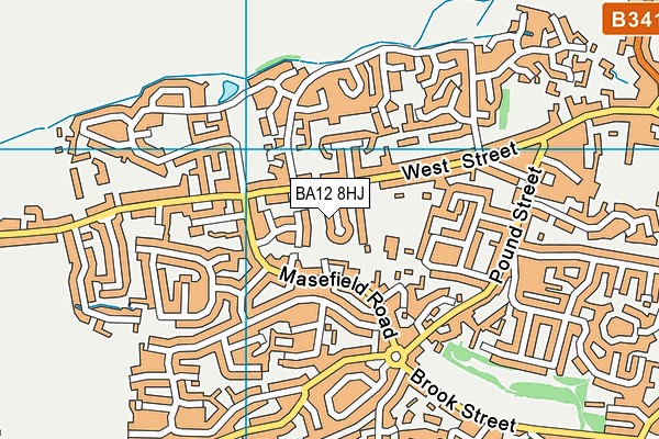 BA12 8HJ map - OS VectorMap District (Ordnance Survey) BA12 8HJ map - OS VectorMap District (Ordnance Survey)