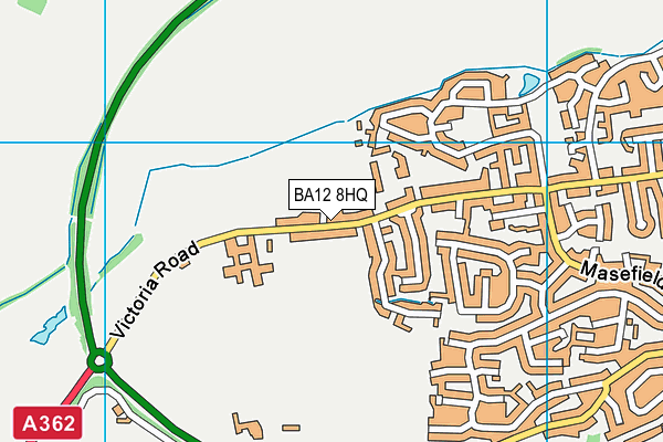 BA12 8HQ map - OS VectorMap District (Ordnance Survey) BA12 8HQ map - OS VectorMap District (Ordnance Survey)