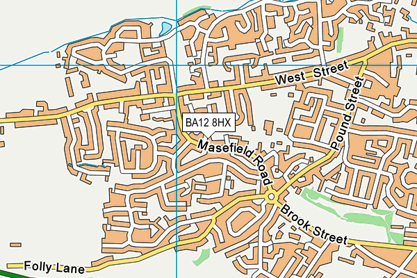 BA12 8HX map - OS VectorMap District (Ordnance Survey) BA12 8HX map - OS VectorMap District (Ordnance Survey)