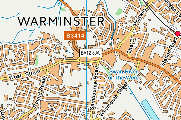 BA12 8JA map - OS VectorMap District (Ordnance Survey) BA12 8JA map - OS VectorMap District (Ordnance Survey)