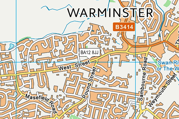 BA12 8JJ map - OS VectorMap District (Ordnance Survey) BA12 8JJ map - OS VectorMap District (Ordnance Survey)