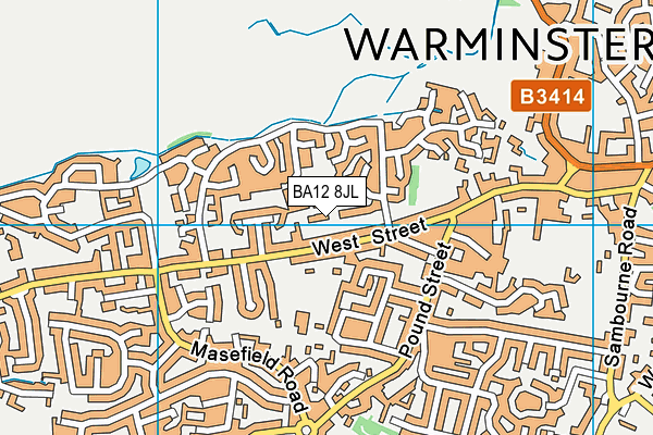 BA12 8JL map - OS VectorMap District (Ordnance Survey) BA12 8JL map - OS VectorMap District (Ordnance Survey)