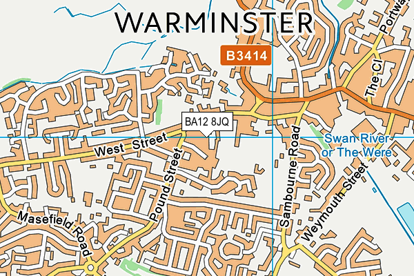 BA12 8JQ map - OS VectorMap District (Ordnance Survey) BA12 8JQ map - OS VectorMap District (Ordnance Survey)