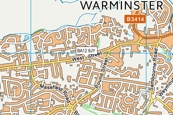 BA12 8JY map - OS VectorMap District (Ordnance Survey) BA12 8JY map - OS VectorMap District (Ordnance Survey)