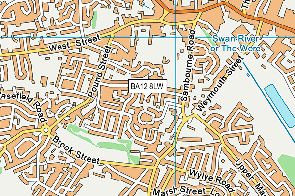 BA12 8LW map - OS VectorMap District (Ordnance Survey) BA12 8LW map - OS VectorMap District (Ordnance Survey)