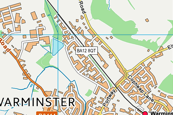 BA12 8QT map - OS VectorMap District (Ordnance Survey) BA12 8QT map - OS VectorMap District (Ordnance Survey)
