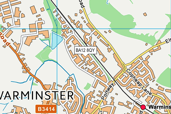 BA12 8QY map - OS VectorMap District (Ordnance Survey) BA12 8QY map - OS VectorMap District (Ordnance Survey)
