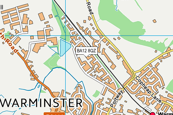 BA12 8QZ map - OS VectorMap District (Ordnance Survey) BA12 8QZ map - OS VectorMap District (Ordnance Survey)