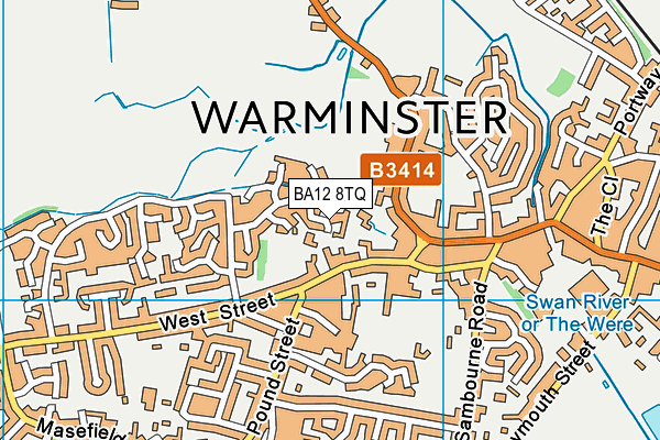 BA12 8TQ map - OS VectorMap District (Ordnance Survey) BA12 8TQ map - OS VectorMap District (Ordnance Survey)