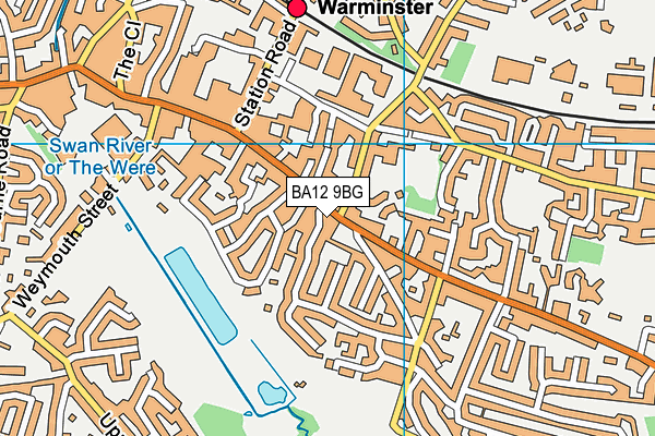 BA12 9BG map - OS VectorMap District (Ordnance Survey)