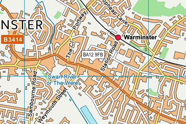 BA12 9FB map - OS VectorMap District (Ordnance Survey) BA12 9FB map - OS VectorMap District (Ordnance Survey)