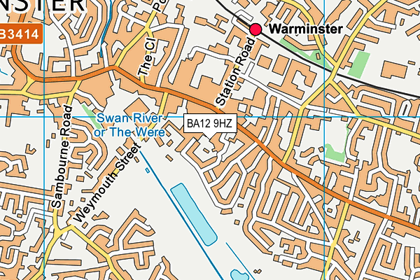 BA12 9HZ map - OS VectorMap District (Ordnance Survey) BA12 9HZ map - OS VectorMap District (Ordnance Survey)