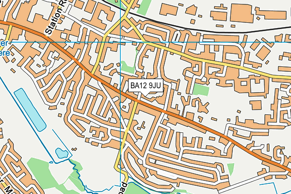 BA12 9JU map - OS VectorMap District (Ordnance Survey) BA12 9JU map - OS VectorMap District (Ordnance Survey)