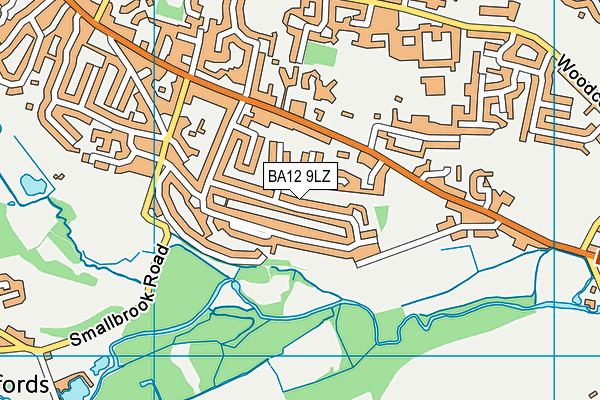 BA12 9LZ map - OS VectorMap District (Ordnance Survey) BA12 9LZ map - OS VectorMap District (Ordnance Survey)
