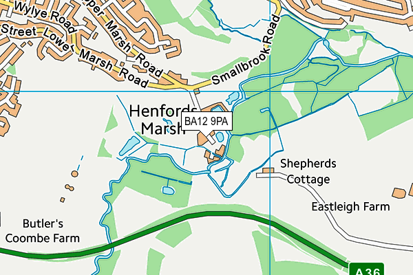 BA12 9PA map - OS VectorMap District (Ordnance Survey) BA12 9PA map - OS VectorMap District (Ordnance Survey)