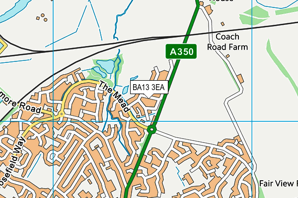 BA13 3EA map - OS VectorMap District (Ordnance Survey) BA13 3EA map - OS VectorMap District (Ordnance Survey)