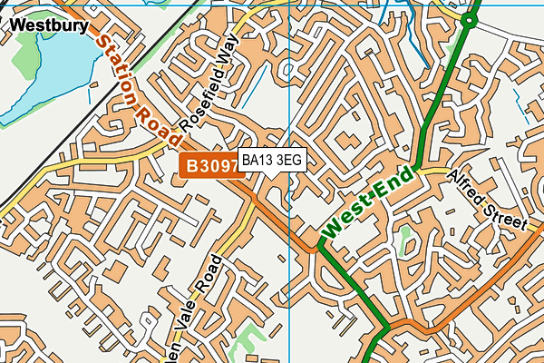 BA13 3EG map - OS VectorMap District (Ordnance Survey) BA13 3EG map - OS VectorMap District (Ordnance Survey)