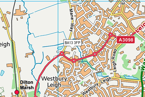 BA13 3FP map - OS VectorMap District (Ordnance Survey) BA13 3FP map - OS VectorMap District (Ordnance Survey)