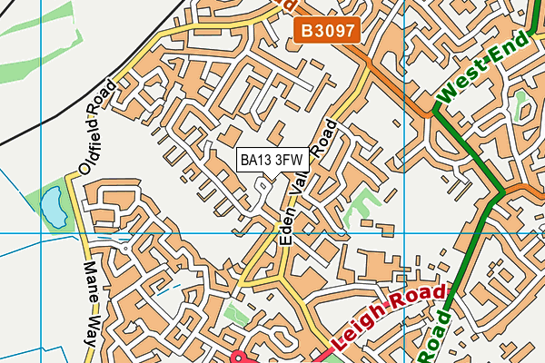 BA13 3FW map - OS VectorMap District (Ordnance Survey) BA13 3FW map - OS VectorMap District (Ordnance Survey)
