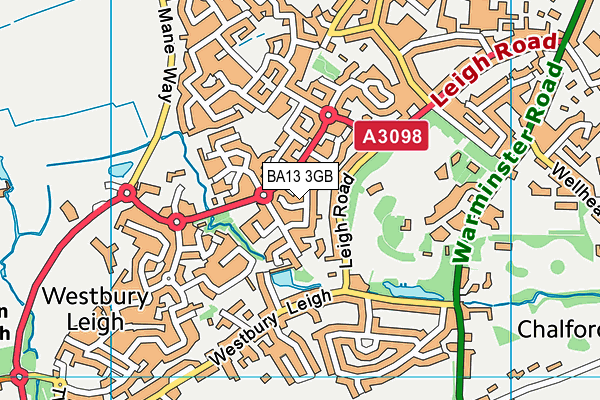BA13 3GB map - OS VectorMap District (Ordnance Survey) BA13 3GB map - OS VectorMap District (Ordnance Survey)