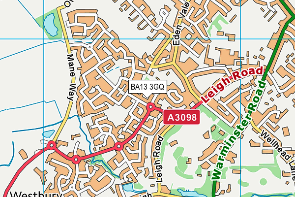 BA13 3GQ map - OS VectorMap District (Ordnance Survey) BA13 3GQ map - OS VectorMap District (Ordnance Survey)