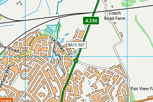 BA13 3GT map - OS VectorMap District (Ordnance Survey) BA13 3GT map - OS VectorMap District (Ordnance Survey)