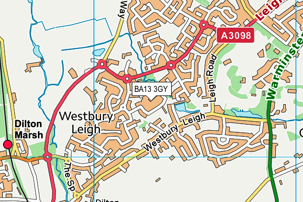 BA13 3GY map - OS VectorMap District (Ordnance Survey) BA13 3GY map - OS VectorMap District (Ordnance Survey)