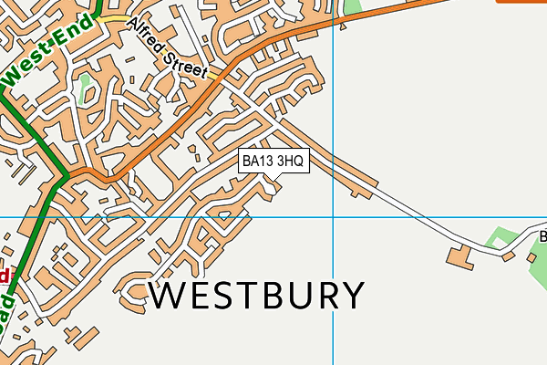 BA13 3HQ map - OS VectorMap District (Ordnance Survey) BA13 3HQ map - OS VectorMap District (Ordnance Survey)