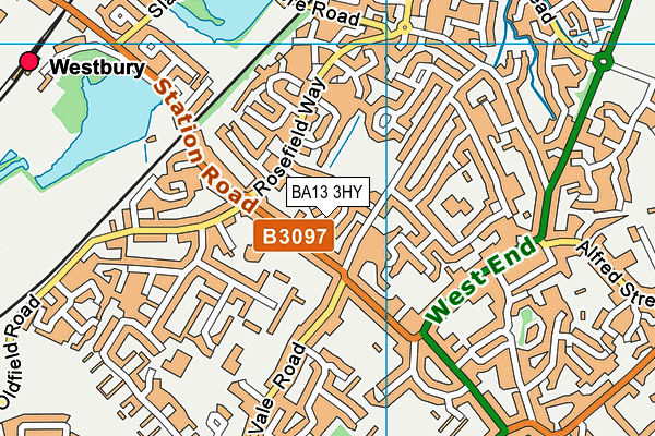 BA13 3HY map - OS VectorMap District (Ordnance Survey) BA13 3HY map - OS VectorMap District (Ordnance Survey)