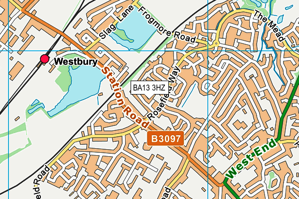 BA13 3HZ map - OS VectorMap District (Ordnance Survey) BA13 3HZ map - OS VectorMap District (Ordnance Survey)