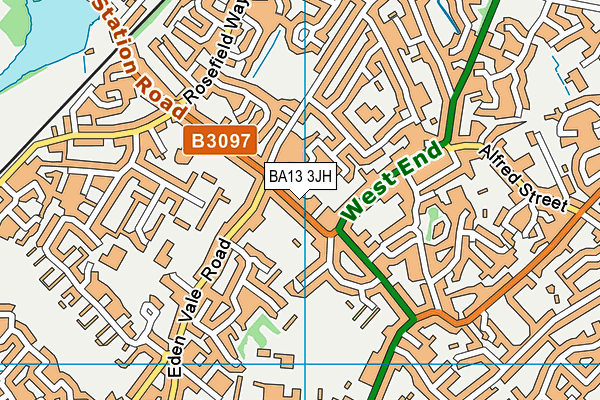 BA13 3JH map - OS VectorMap District (Ordnance Survey) BA13 3JH map - OS VectorMap District (Ordnance Survey)