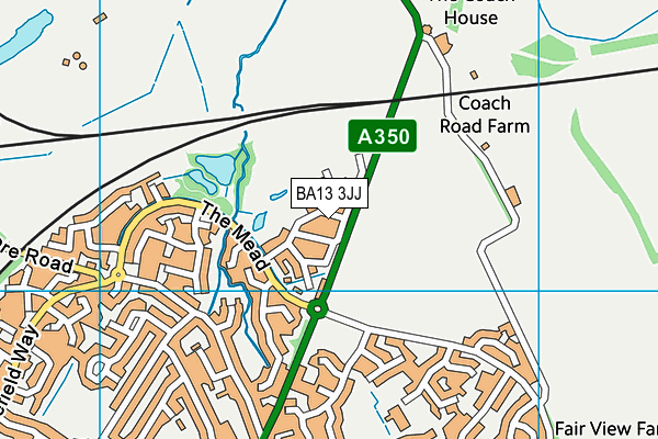 BA13 3JJ map - OS VectorMap District (Ordnance Survey) BA13 3JJ map - OS VectorMap District (Ordnance Survey)