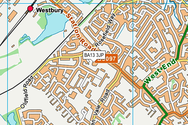 BA13 3JP map - OS VectorMap District (Ordnance Survey) BA13 3JP map - OS VectorMap District (Ordnance Survey)