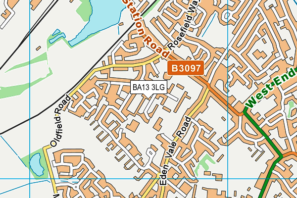 BA13 3LG map - OS VectorMap District (Ordnance Survey) BA13 3LG map - OS VectorMap District (Ordnance Survey)