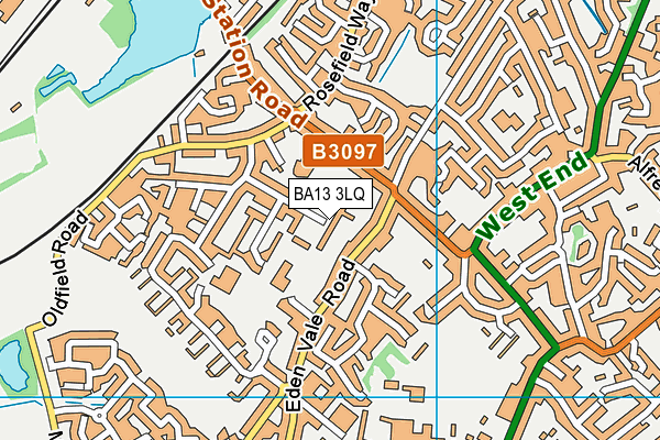 BA13 3LQ map - OS VectorMap District (Ordnance Survey) BA13 3LQ map - OS VectorMap District (Ordnance Survey)