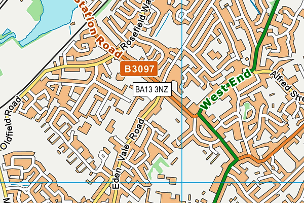 BA13 3NZ map - OS VectorMap District (Ordnance Survey) BA13 3NZ map - OS VectorMap District (Ordnance Survey)